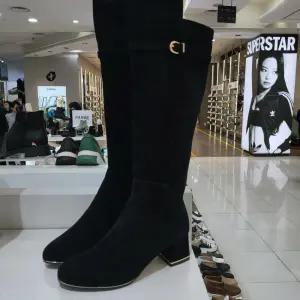 [행복한백화점][에스콰이아]여성 스웨이드 5센치 부드러운 롱부츠