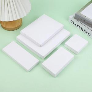 흰색 판지 상자  중립 평면 접이식 포장 50 개/로트