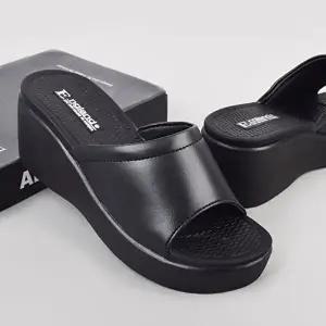 키높이 인창 검정 여성용 사무실 슬리퍼 병원 간호사-WFHIVI3