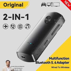 2in1 무선 블루투스 5.4 오디오 어댑터 Type-C 3.5mm AUX 수신기 송신기 HiFi 스테레오 음악 마이크 포함