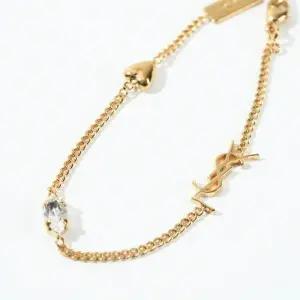 SAINT LAURENT 25FW YSL 하트 참 브레이슬릿 (701950 Y1526 9137)