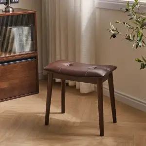 에코소라노 원목 화장대 피아노 스툴 가죽 콘솔 보조의자