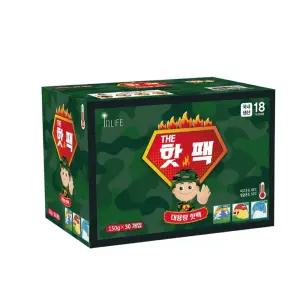 바로 핫팩 군용 군바리 핫팩 20시간 지속 170g 포켓용 대용량 30개입