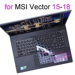 MSI 벡터 18 A18 HX 16 17 A9W AI A2XW A14 GP66 GP76 실리콘 TPU 투명 보호 케이스 키보드 커버 액세서리
