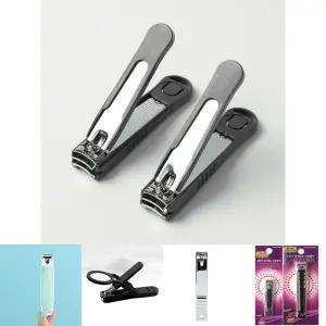 클리핀 안튀는 대형 손톱깎이 2p세트(블랙)/정리/두꺼운/발톱깍기/손톱/손질/발톱깍이/발톱깎이/손톱깎기