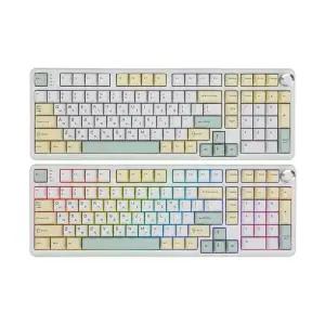 [에이서]OKR258 저소음 리니어 오테뮤 아이스 화이트 유무선 기계식 키보드 레몬밤