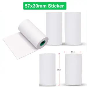 POS 열전사 영수증 프린터용 영수증 용지 POS 감열지 57mm x 30mm 5 롤