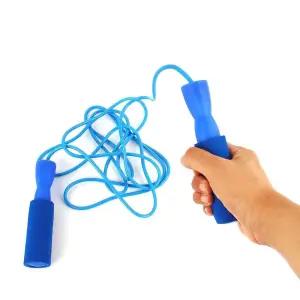 스펀지 그립 줄넘기 블루 음악 운동용품 줄넘기운동 운동용품 줄넘기운동