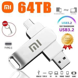 샤오미 USB 3.2 64TB 플래시 드라이브 메모리 타입-C 2-in-1 OTG 고속 디스크 컴퓨터 노트북용