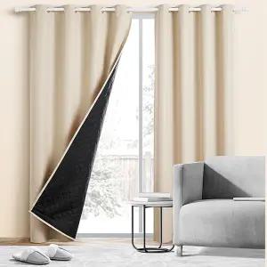 방한 암막 커튼 사계절 보온 거실 두꺼운 암막 커튼 침실 겨울 창문형 작은 외풍