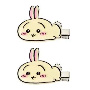 [골드스마일]서울트레이딩 헤어핀 먼작귀 누워있는 머리핀 세트 (우사기)