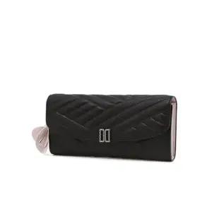 [갤러리아] DCWA6E762BK 닥스 블랙 DD로고 소가죽 장지갑