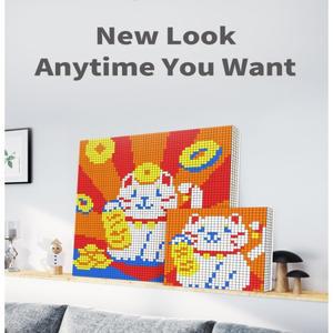 GAN 모자이크 큐브 6x6 퍼즐 6X6 크리 에이 티브 빌딩 블록 사진 프레임