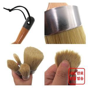 분필 페인트 브러시 왁스 브러쉬 세트 4Pcs 천연 강모 페인트 브러쉬 나무 손잡이 분필 페인트 브러쉬 페인