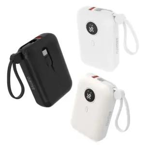 바우아토 충전선 일체형 10000 보조배터리 기내반입가능 해외여행보조배터리 C타입 8핀