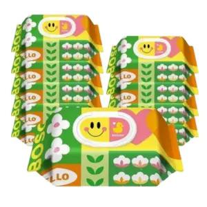 보솜이 액션플레이 아기물티슈 캡형 70매x10팩 (75g 평량)