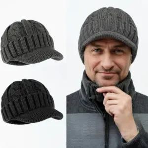 남자니트챙모자 남성 여성 바이저 비니 모자 겨울