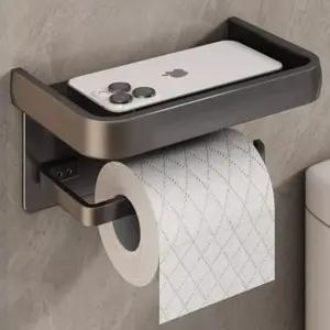 코어스 무타공 접착식 선반형 휴지걸이 mBu4+5dZa