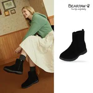 [베어파우](광주신세계)(BEARPAW) MARINA 소가죽 부티 앵클 부츠 + 양모 인솔 (0808001QC-W)