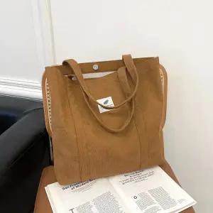 코듀로이 골덴 에코백