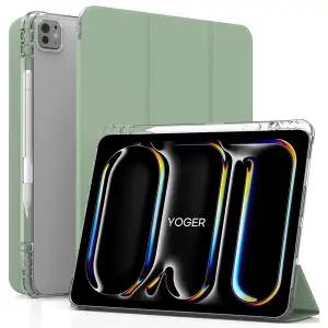 [요거]반투명 케이스 애플펜슬 수납 스마트 커버 라이트그린 아이패드 프로 28.2cm(11인치) M5