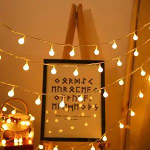 캠핑 전구 LED 줄 조명 차박 알 앵두 96구/무드등/가랜드/레일/인테리어/전등/무드/스트링/루프탑/캠핑용