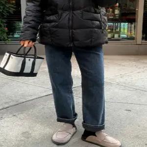 6757 기모 스판 히든밴딩 슬림일자 데님 (one color)