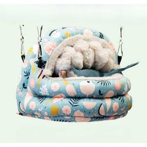 포근한 둥지 은신처 새용품 2개 새집 침대 새장 앵무새포치 중형 파란색 모란 돔형