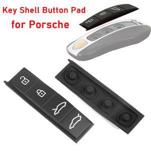 자동차 키 쉘 키 패드 교체 고무 버튼 패드 포르쉐 카이엔 9YA Panamera 718 Taycan 911 교체