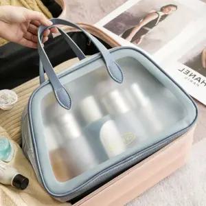 사우나 헬스 수영 가방 메쉬 파우치 분리 물빠짐 방수 여행용 장 물놀이 비치백