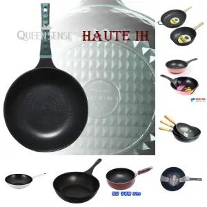 (궁중팬 인덕션겸용 32cm) 퀸센스 오뜨IH 티타늄/중화웍/궁중/후라이팬/중식웍/궁중팬/북경팬/업소용/중화