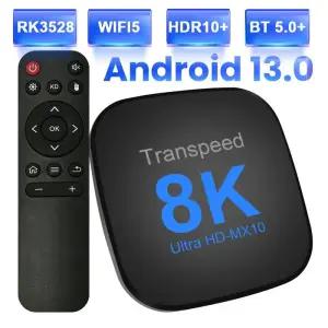 셋톱박스 Transpeed ATV 안드로이드 13 TV 박스 RK3528 음성 보조 앱 듀얼 Wifi 쿼드 코어 Cortex A53 8K 4