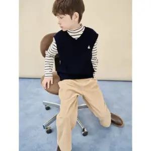 빈폴키즈 beanpolekids사카리바 베스트 & 반목 스트라이프 긴소매 2PCS 상상세트 네이비 (BI5941U01R)