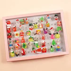 크리스마스 불빛 반지/유치원/장난감/주니어/키즈/선물용/아동/어린이/꾸밈/유아/놀이/완구/보석