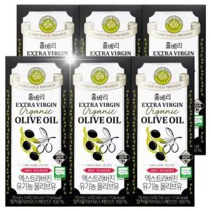 홀베리 엑스트라버진 올리브유 유기농 100% 스틱형 올리브오일 14포 6박스