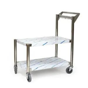 스텐 서빙 카트 끌차 밀차 식당 핸드카 무소음/운반/수레/사각/병원/이동/소형/손구르마