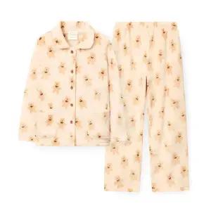 [오르시떼](김해점)여성 G126 크리미베어 긴소매 파자마 세트