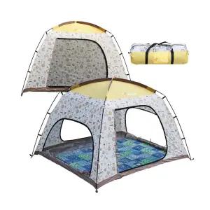 패턴썬블럭텐트 그늘막 난방캠핑용텐트 편한 설치편한 원터치 용품 소품 편리한 간이 나들이