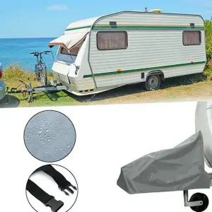 캐러밴 보호 커버 옥스퍼드 트레일러 방수 캐러밴 후크 커버 야외 견인장치 자동차 견인볼 히치 차량 견인