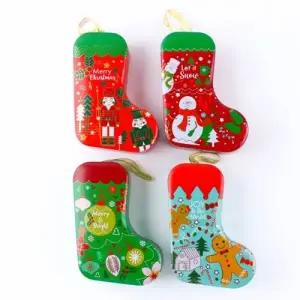 ( )136A 육천 크리스마스 양말 틴케이스 4개세트