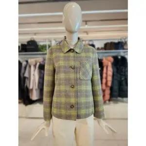 [갤러리아] 크로커다일레이디 카라 체크 반코트 CLEWCT104