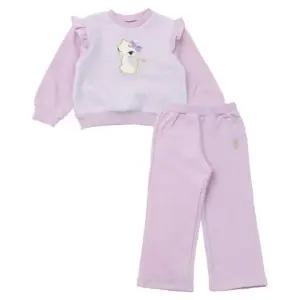 [갤러리아] 프렌치캣 겨울 연보라 퍼배색MTM티+PT팬츠 세트Q46DKT150/Q46DKP190