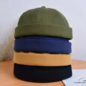 4컬러 카페 바리스타 스마일패치 와치캡 골무모자
