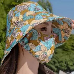 일체형 마스크 모자(머스타드) 여성골프모자 골프모자