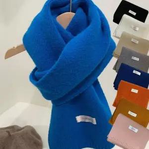 부드러운 여성 겨울 목도리 캐주얼 숏 니트 목도리 데일리 커플