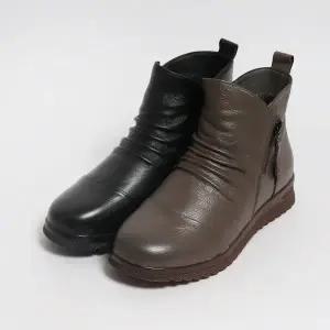 [원더슈즈](천안아산점)천연소가죽 줄라드 컴포트 쿠션 미끄럼방지 앵클부츠 3.5CM P-S778