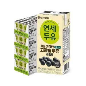 연세 뼈를 생각한 고칼슘 두유_검은콩 저당 플러스 190ml 24팩 4박스(총96팩)