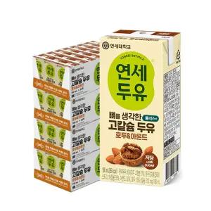 연세 뼈를 생각한 고칼슘 두유_호두아몬드 저당플러스 190ml 24팩 4박스(총96팩)