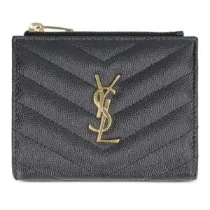 블랙 가죽 스티치 패턴 카드지갑 575879BOW01 1000