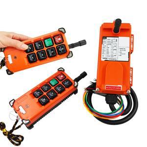 산업용 크레인 리모컨 F21-E1B 2 송신기 + 1 수신기 호이스트 리프트 용 무선 스위치 AC 380V220V12V24V DC